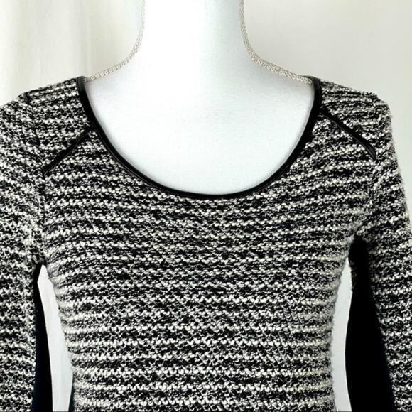 Anthropologie Maeve Tweed Plus Black Fabric Swing Style Dress NWOT Size XS - Picture 3 of 10